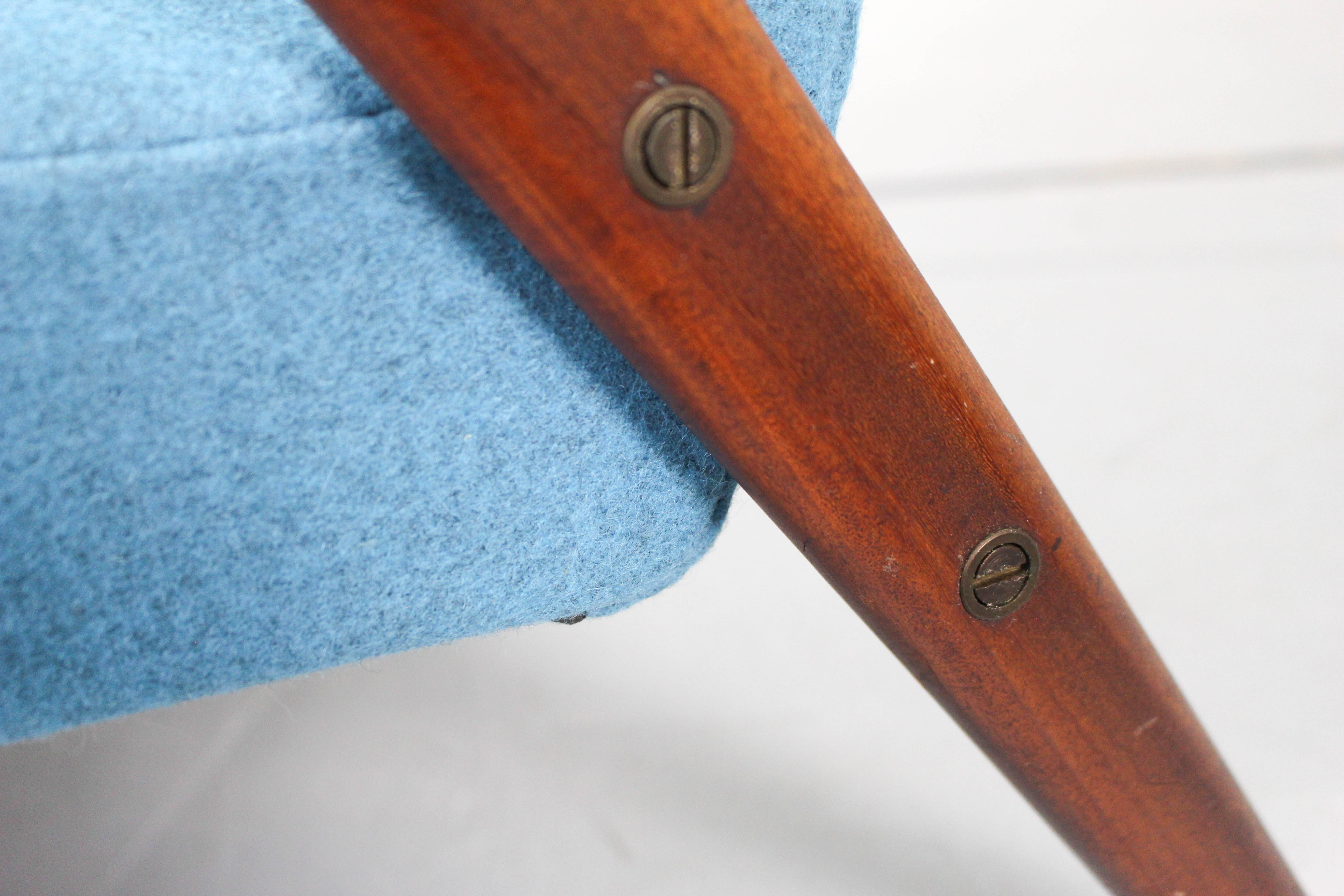 Set of 2 Danish Lounge Chairs with matching Ottoman by Yngve Ekström for Pastoe, 1960s