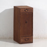 Small antique Japanese cedar furniture with a door and drawers – Taishō / early Shōwa period (circa 1912-1945)