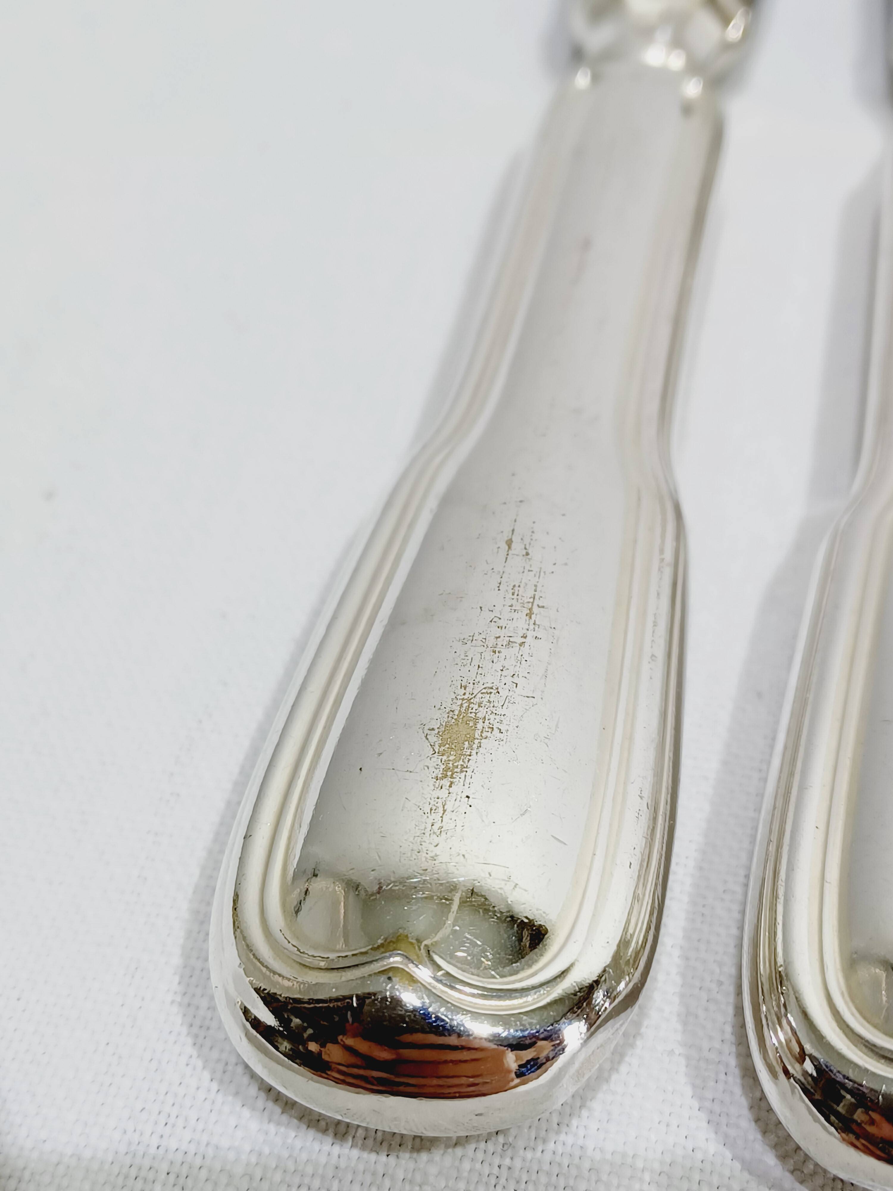 Sfam - 12 silver-plated table knives