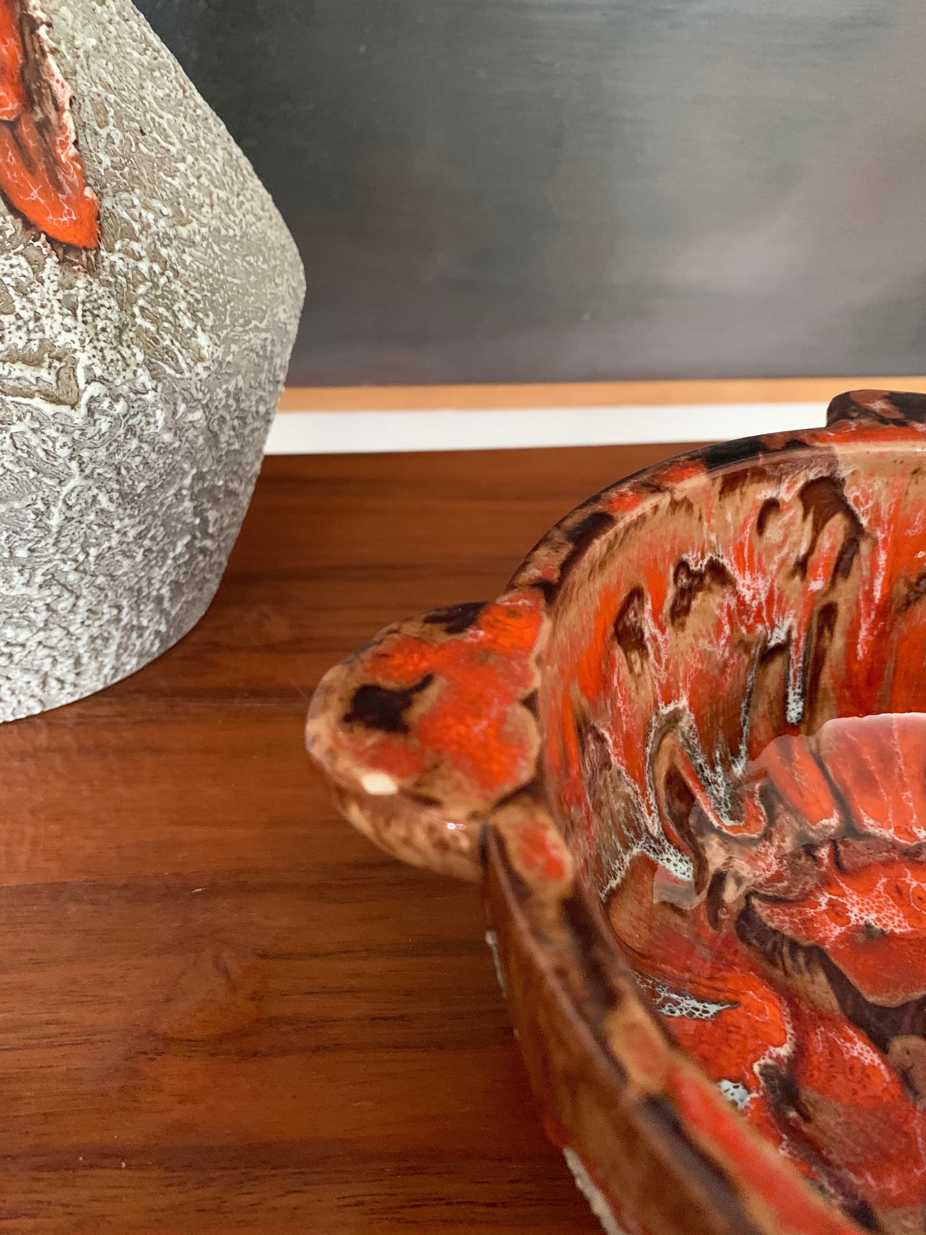 Vintage glazed pitcher and mortar duo