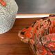 Vintage glazed pitcher and mortar duo
