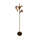 Vintage Dijkstra Space Age floor lamp, brown and chrome floor light