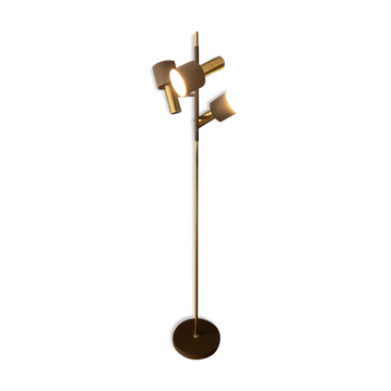 Lampadaire Space Age vintage Dijkstra marron et chrome