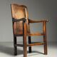 Chaise anglaise en chêne, 1650-1670