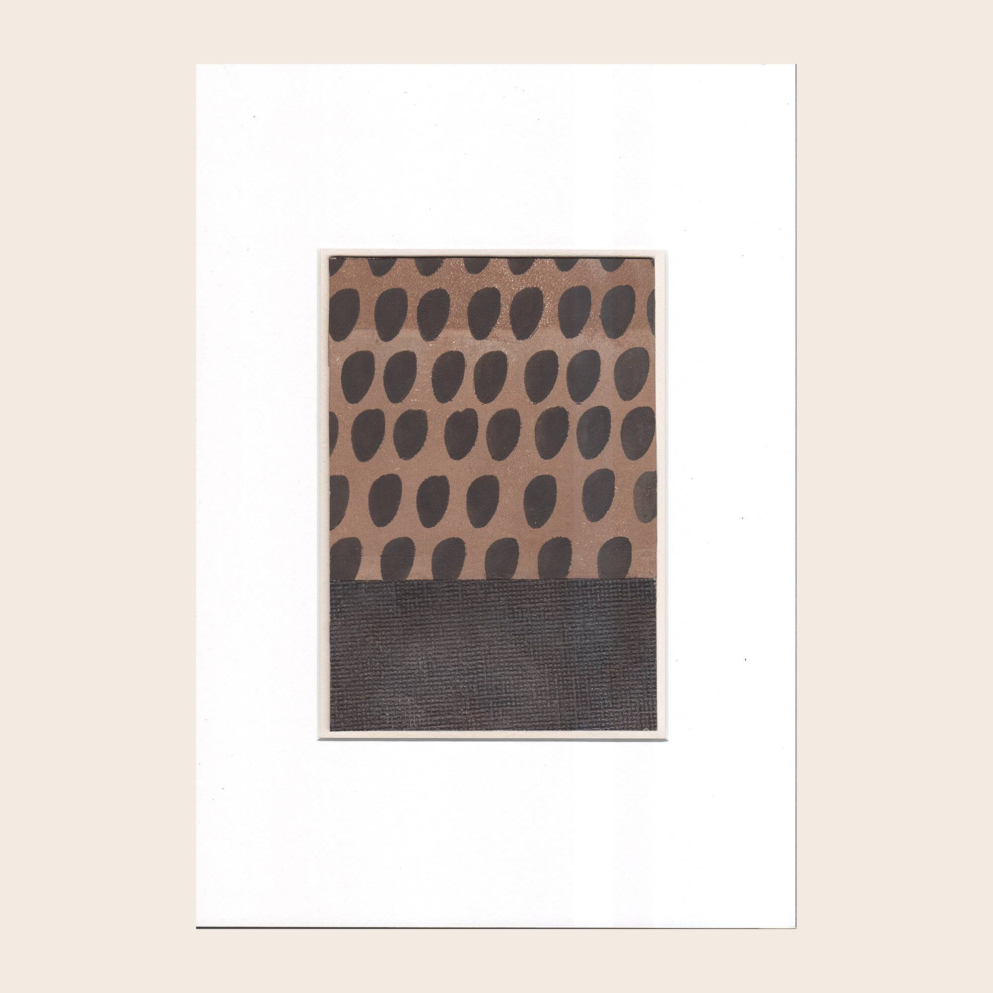 Abstract painting on paper B354 signed Eawy