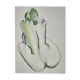 Study of nude back 02, French school of the twentieth century, 41 x 33 cm