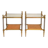 Pair of side tables attributed to Maison Jansen, circa 1950–1960.