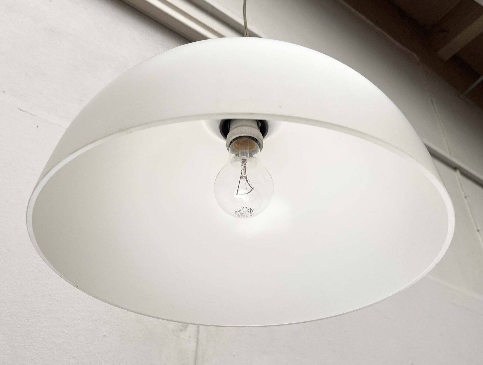 Postmodern Italian glass pendant lamp model Gaia by Luciano Cesaro for Tre Ci Luce, 1980s, set of 2.