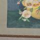 Aquarelle ancienne bouquet de fleurs