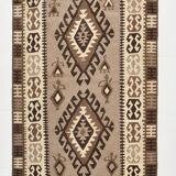 4x6 Kilim Vintage Oushak Area Kilim Rug, 103x192 Cm