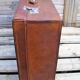 Old leather suitcase