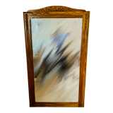 Miroir bois sculpté en chêne 1920