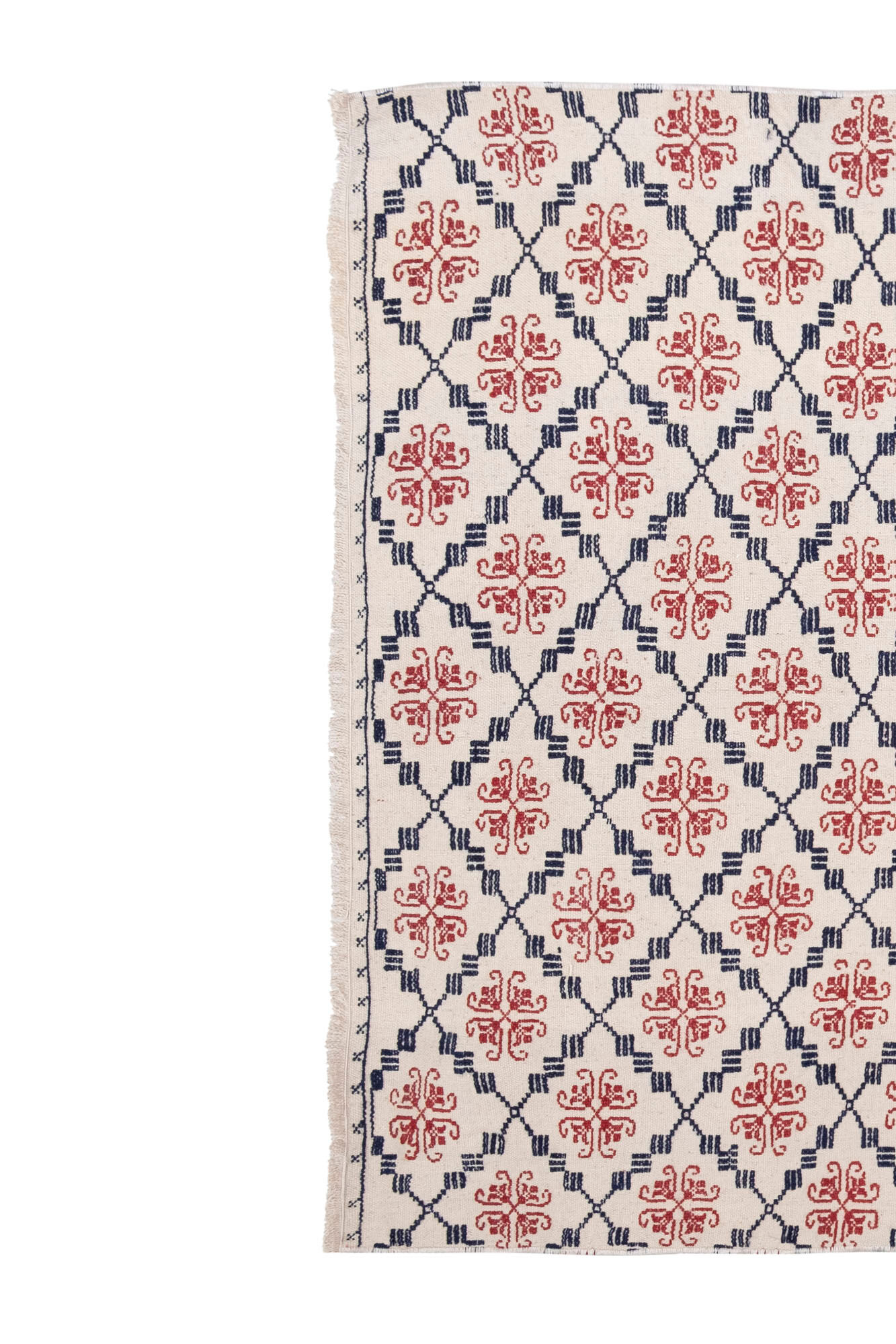 Vintage Turkish Karapinar Kilim Rug 128 X 213 cm