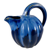 Pichet melon 1.2l cobalt blue flamed stoneware alpho 199 - saint-uze vintage