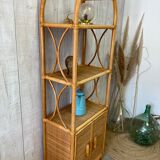 Vintage rattan floor