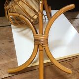 Vintage rattan wall lamps 60s, sold by 2