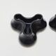 2 Black Candle Holders for 3 Candles Designed by Chris Martin