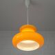 Vintage orange glass pendant light mid century modern retro hanging lamp