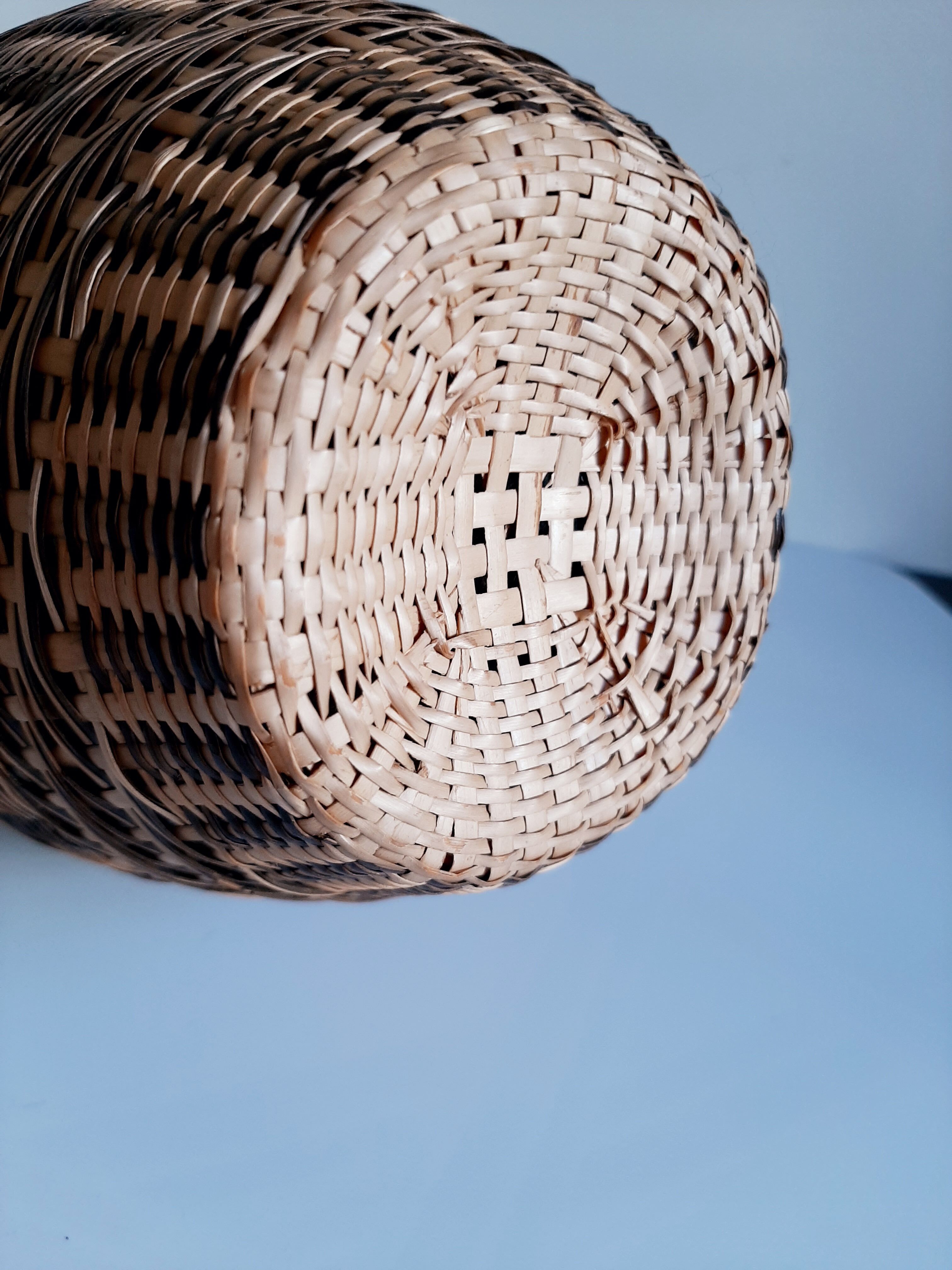 Wicker rattan bottle