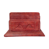 Porte courrier en cuir africain