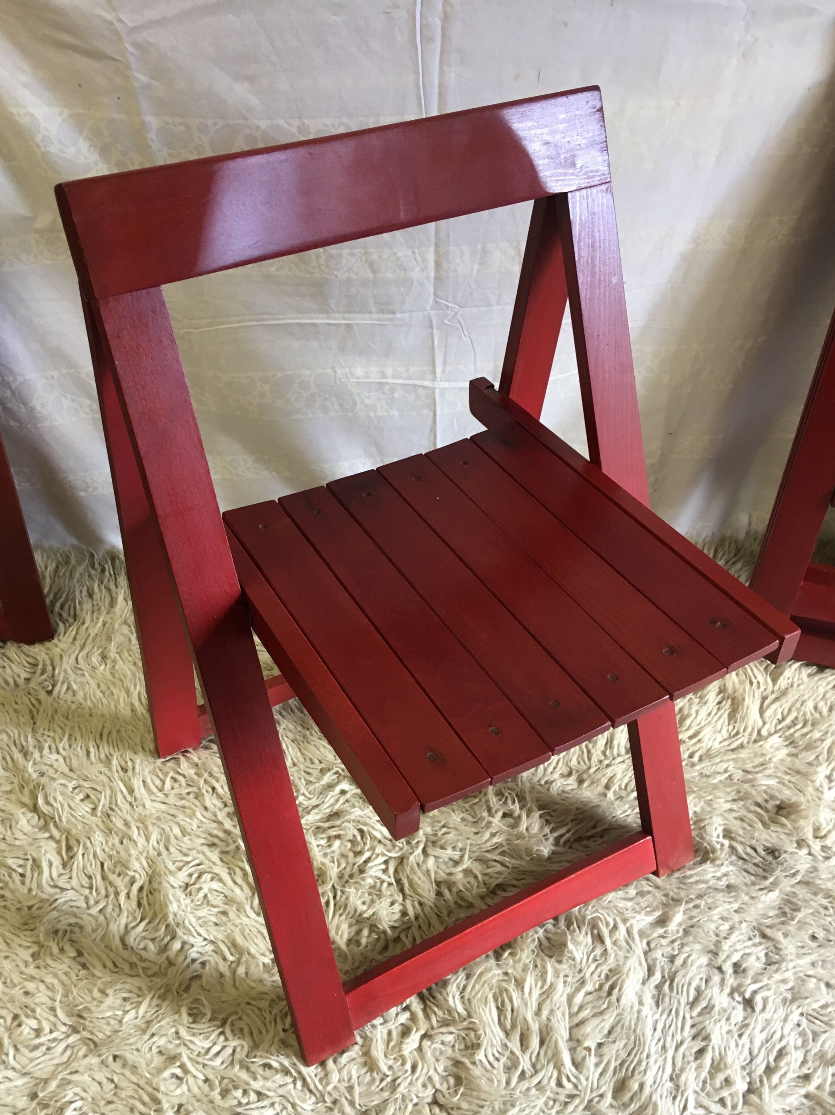 Set of 4 folding chairs 60