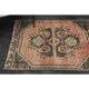 1970s Vintage Turkish Oushak Handmade Wool Cotton Orange Runner Rug 83x358