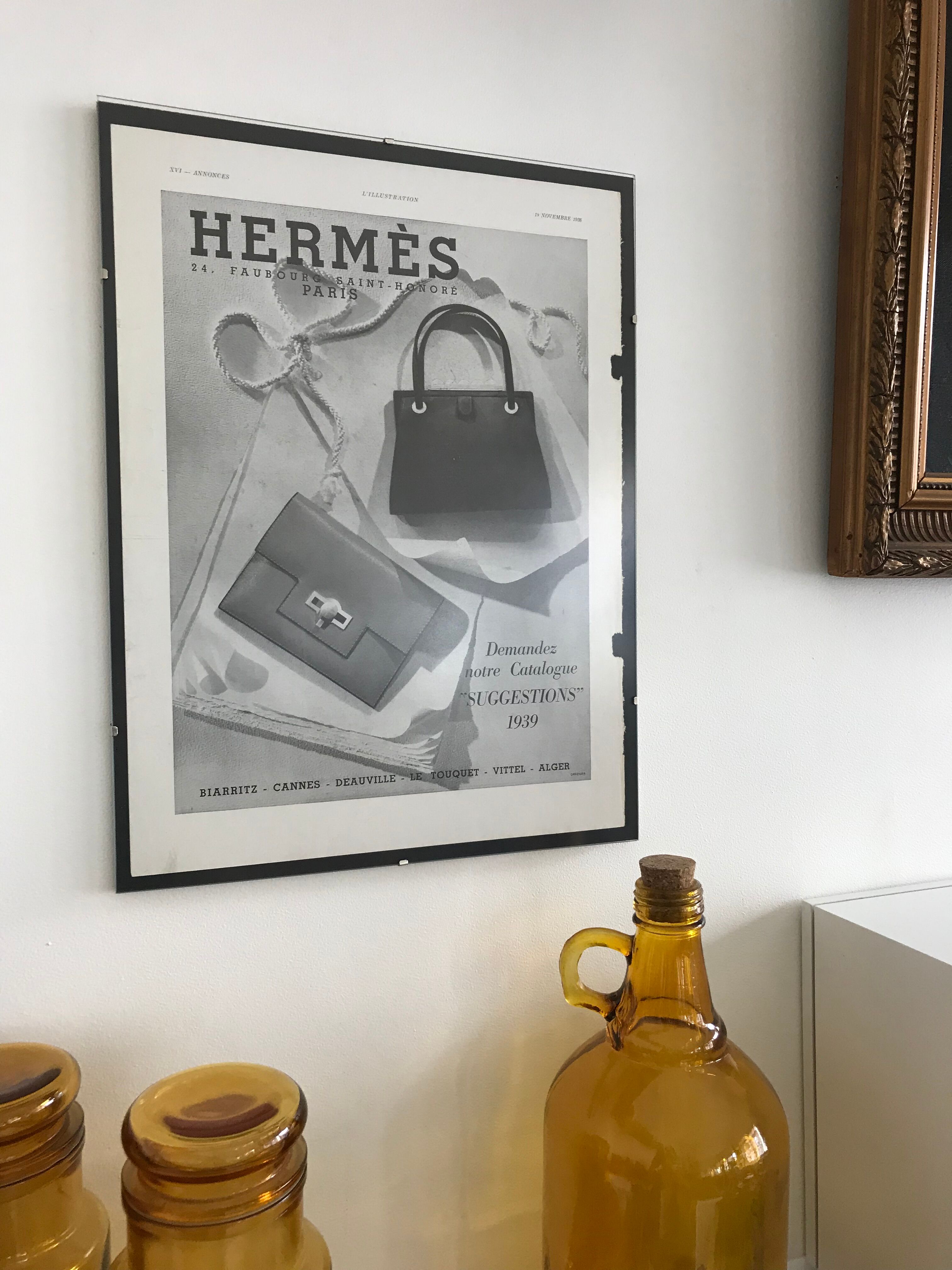 Affiche publicitaire Hermès 1938