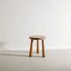 Swedish Modern Wooden "Skoga" Pine Tripod Stool by Axel Einar Hjorth, 1930s
