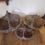 Lot of old wicker baskets