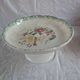 Ceramic compote with floral decoration