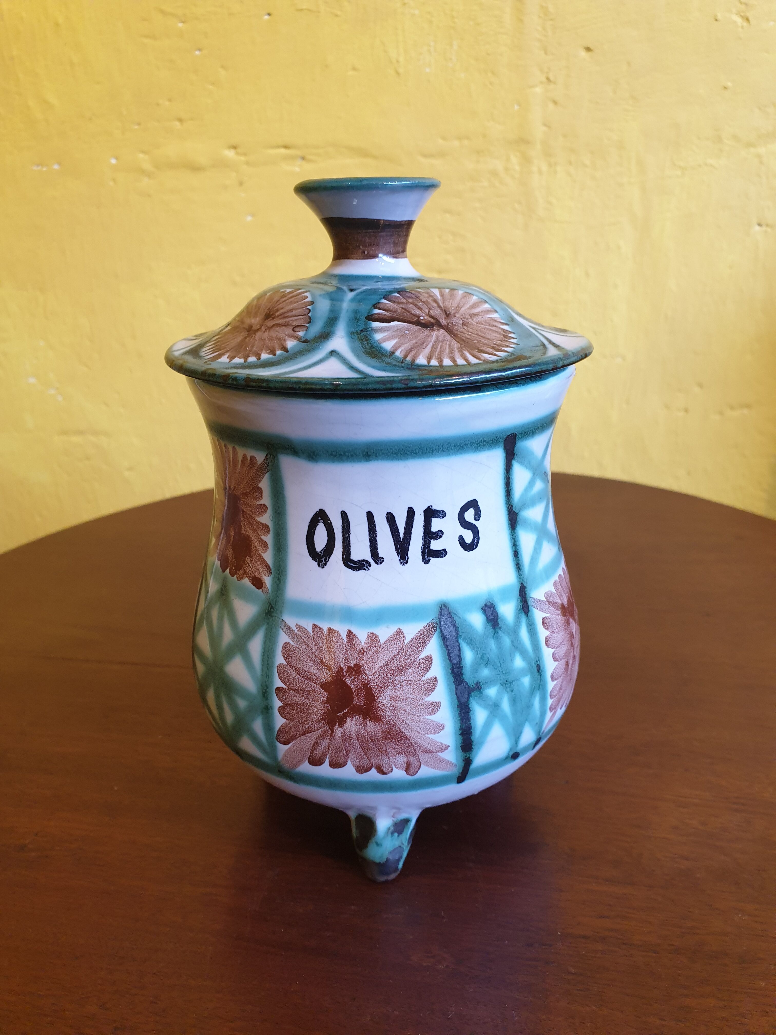 Robert Picault Vintage enamelled ceramic pot 1960