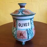 Robert Picault Vintage enamelled ceramic pot 1960