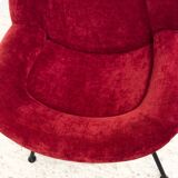 Red Lounge Chairs by Fritz Neth for Correcta, 1950s, Set of 2