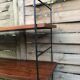 String shelf wood and metal 60s Sweden