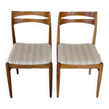 2x 60s 70s dining chair dining chair mid century Danish modern design