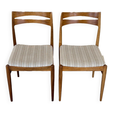 2x 60s 70s dining chair dining chair mid century Danish modern design