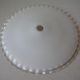 Abat-jour gaufrette verre opaline