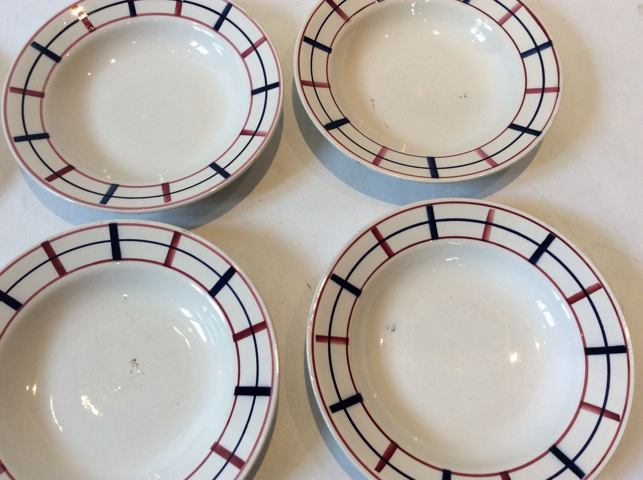 6 Basque soup plates