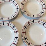 6 Basque soup plates