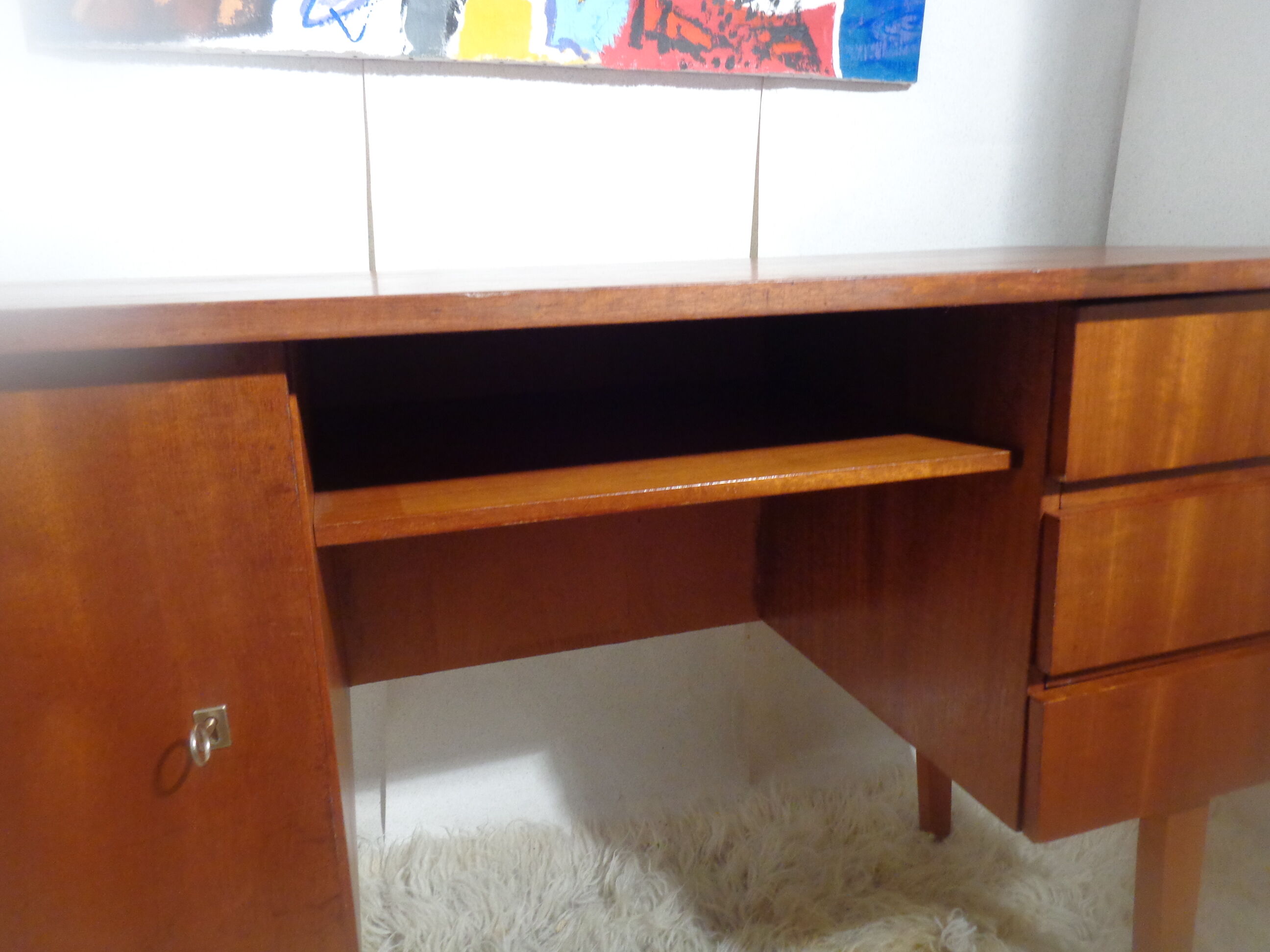 Vintage office of the 60s golden oak