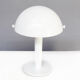 Lampe de table champignon en métal blanc des années 90