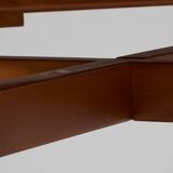 Extendable elm table, Maison Regain 1980s