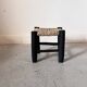 Mini black Moroccan stool