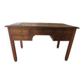 Desk with 5 drawers, solid wood, large vintage top.
