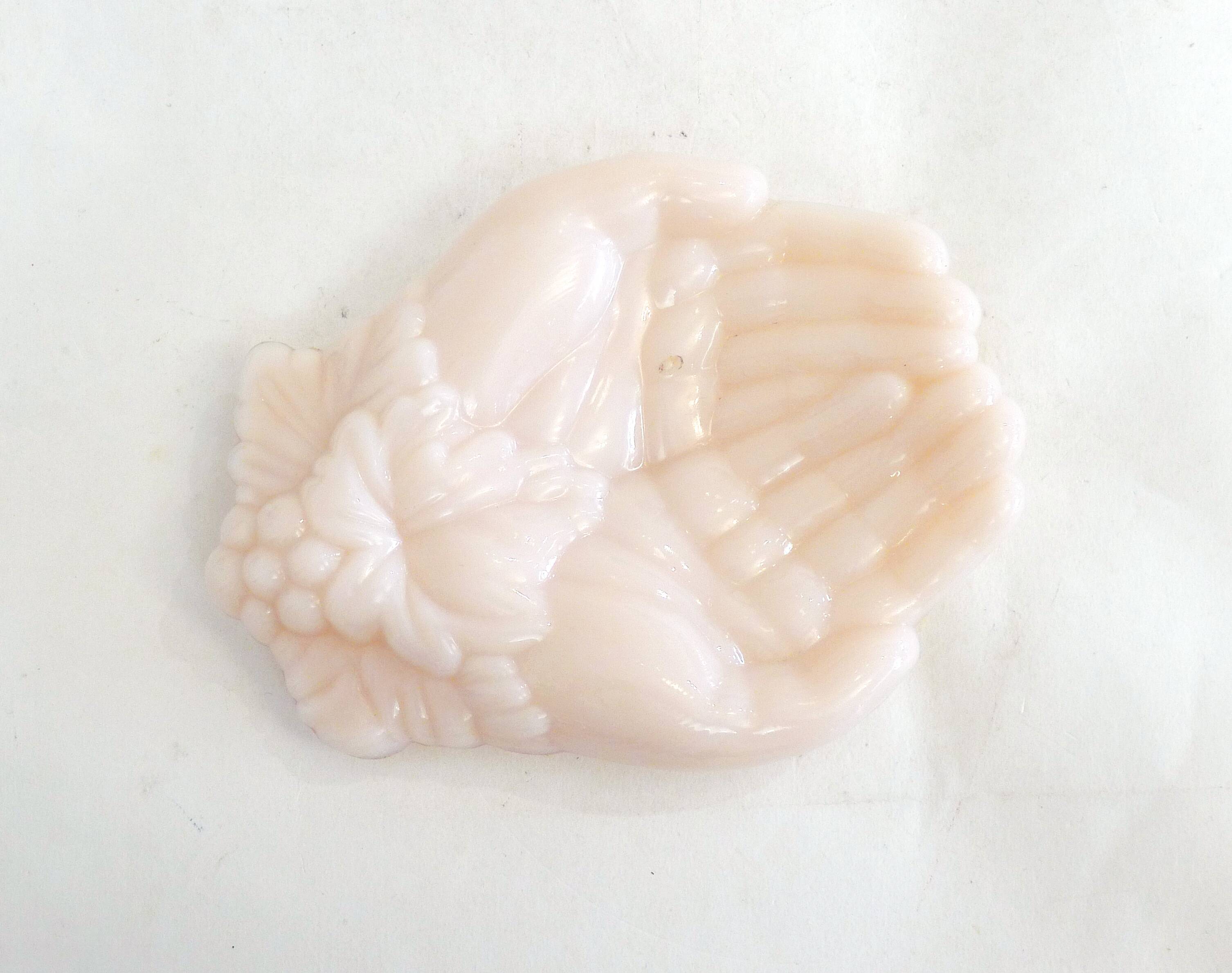 Pink opaline hand bowl