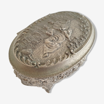 Louis xvi style metal jewelry box