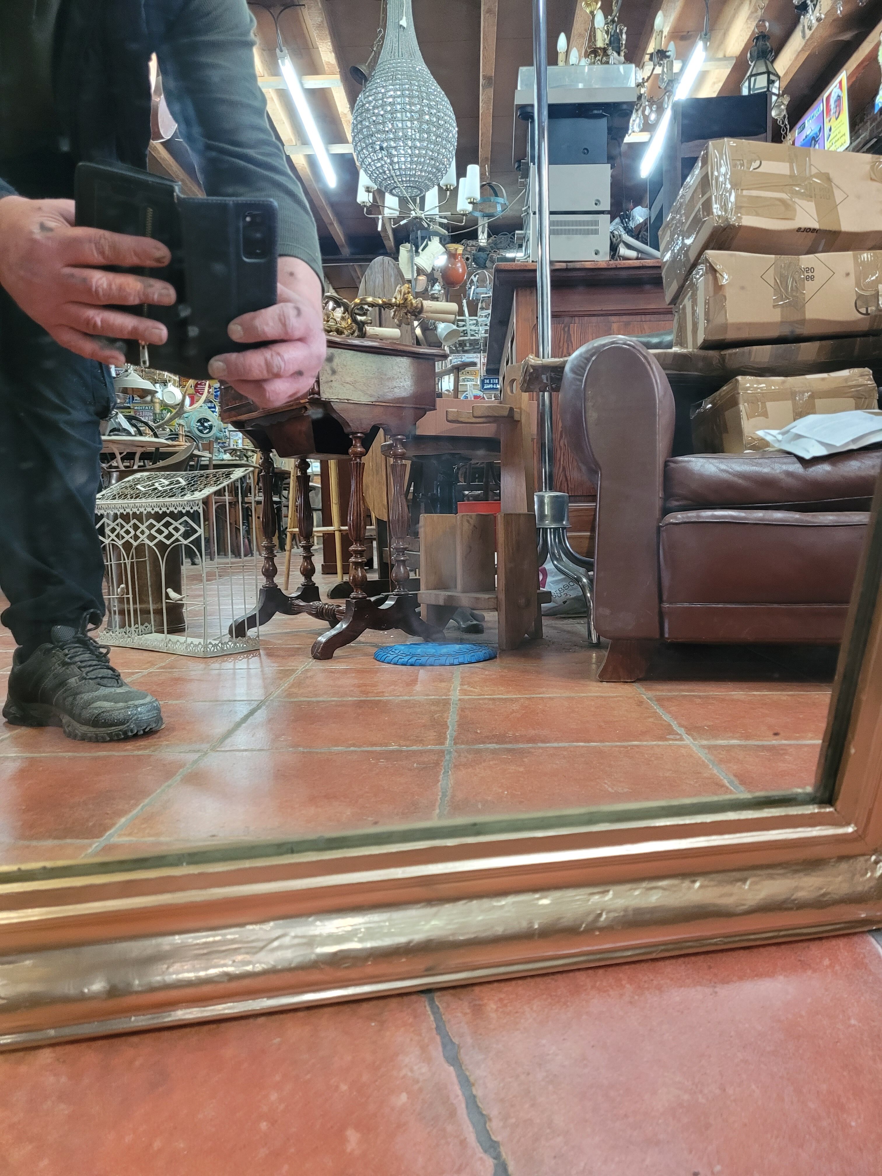 Mirror Louis Philippe old gilded 103x76cm