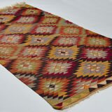 Anatolian handmade kilim rug 250 cm x 140 cm