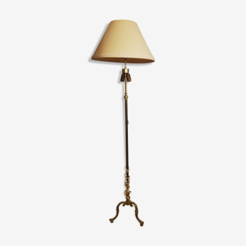 Pied de lampadaire tripode bronze 1930/1950 style Louis XV