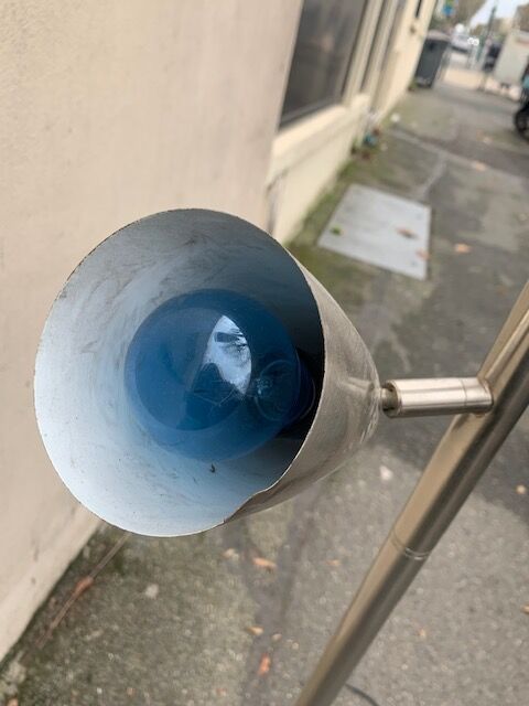 Vintage 3-spoke floor lamp JAR